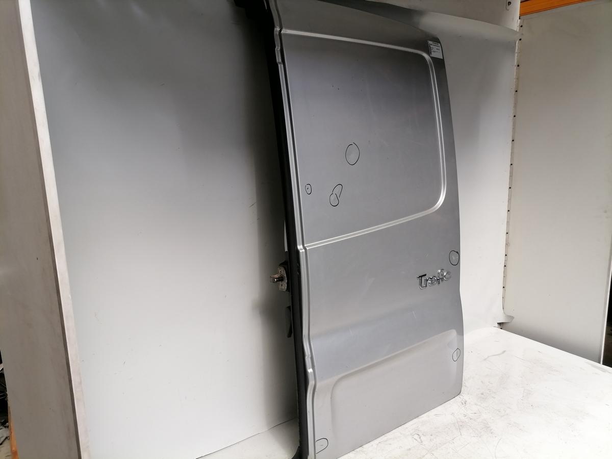 Renault Trafic 2 original Fl&uuml;gelt&uuml;r rechts Kastenwagen ohne Scheibe Silber Bj.2008
